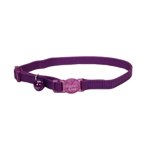 Safe Cat Nylon Adjustable Breakaway Collar Purple