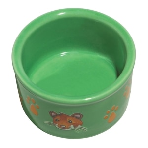 Hamster Paw-Print PetWare Bowl, Assorted Colours