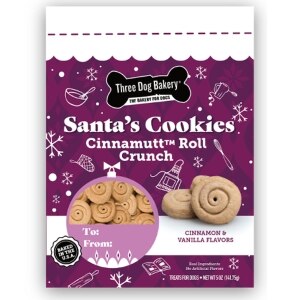Santa's Cookies Cinnamutt Roll Crunch Holiday Dog Treats