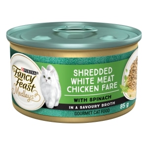 Medleys Shredded White Meat Chicken Fare Adult Cat Food