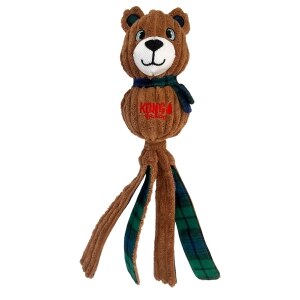 Wubba Corduroy Bear Holiday Dog Toy