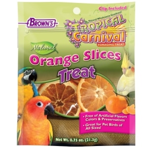 Tropical Carnival Natural Orange Slices Pet Bird Treat