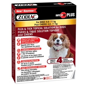 Infestop Plus Flea & Tick Topical Solution for Dogs Between 4.6-11kg