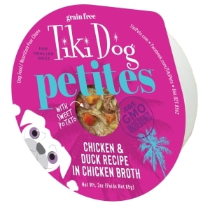 Aloha Petites Chicken & Duck Recipe in Chicken Broth Dog Food