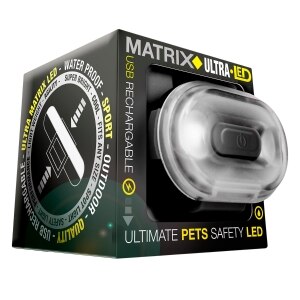 Matrix Ultra LED Rechargeable Safety Light Black