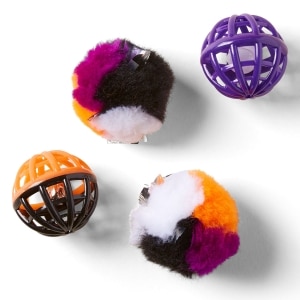 Mini Crinkle Ball Halloween Cat Toy