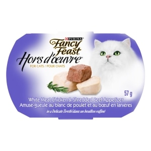 Hors d'Oeuvre White Meat Chicken & Shredded Beef Appetizer Cat Food Topper