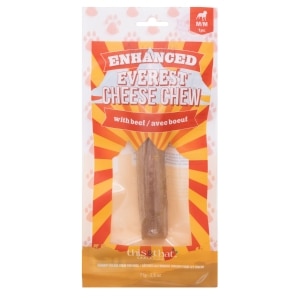 Enhanced Everest Cheese Chews with Beef Dog Treat