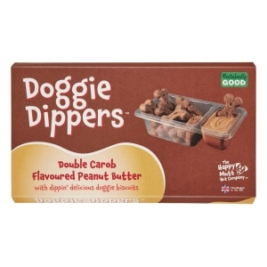 Doggie Dippers Double Carob Flavoured Peanut Butter Dog Treats