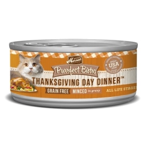 Purrfect Bistro Grain Free Thanksgiving Day Dinner Minced Recipe Cat Food