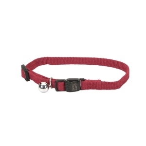 New Earth Soy Adjustable Cat Collar - Cranberry