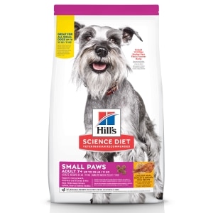 Chicken Meal, Barley & Brown Rice Small Paws Recipe Adult 7+ Dog Food