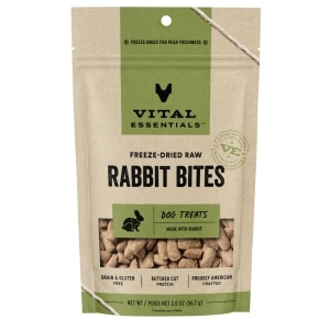 Freeze-Dried Raw Rabbit Bites Dog Treats