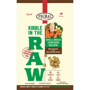 Kibble in the Raw Chicken Recipe Small Breed Adult Dog Food