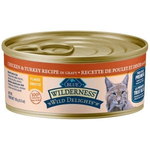 Wilderness Wild Delights Chicken & Turkey Flaked Recipe Adult Cat Food