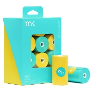 Poop Bags Scented - Turquoise & Yellow