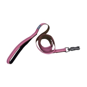 Reflective 5/8in Leash with Scissor Snap - Pink