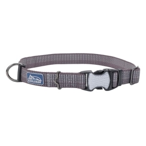 K9 Explorer Brights Reflective Adjustable Dog Collar Grey