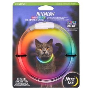 NiteMeow LED Safety Disc-O Select Necklace