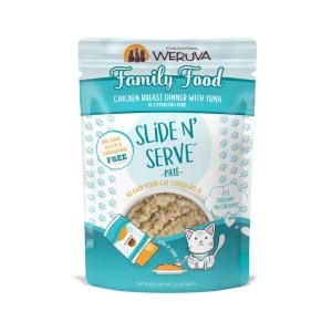 Slide N' Serve Pate Family Food Chicken Breast Dinner with Tuna Cat Food