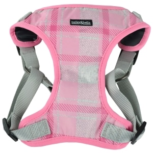 Plaid Pink Dog Harness