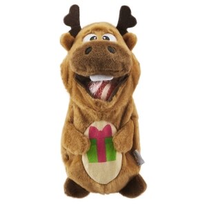 Hogz Reindeer Ball Holiday Dog Toy