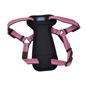 Reflective 5/8in Adjustable Padded Harness - Pink