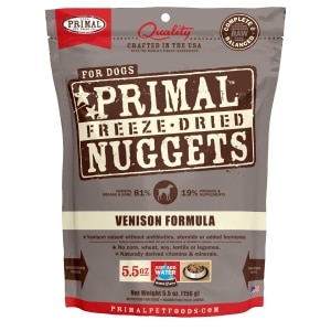 Freeze-Dried Nuggets Venison Formula Dog Food