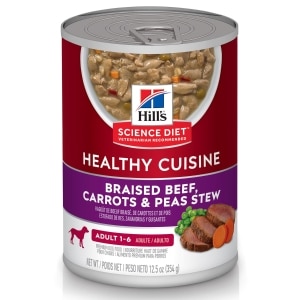 Healthy Cuisine Braised Beef, Carrots & Peas Stew Adult Dog Food