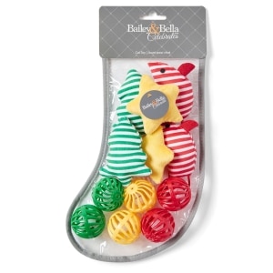 Holiday Stocking Assorted Cat Toys