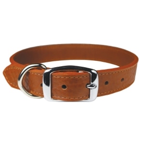 Luxe Leather Collar Brown