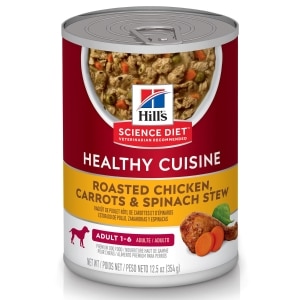 Healthy Cuisine Roasted Chicken Carrots & Spinach Stew Adult Dog Food