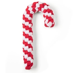 Candy Cane Rope Dog Toy