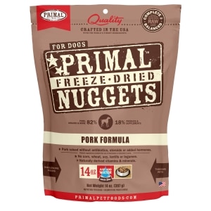 Freeze-Dried Nuggets Pork Formula Dog Food