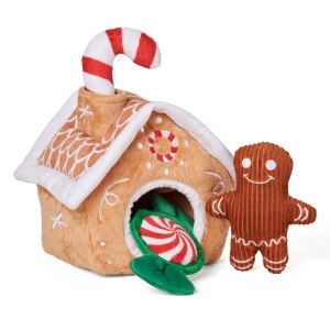 Gingerbread House Holiday Dog Toy