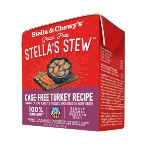 Grain Free Stella's Stew Cage-Free Turkey Recipe Dog Food