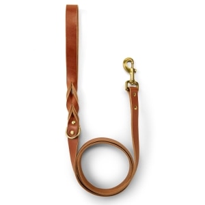 Leather 1in Cognac Dog Leash