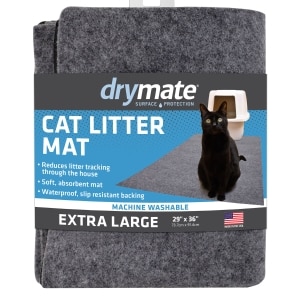 Savannah Grey Cat Litter Mat