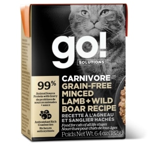 Carnivore Grain-Free Minced Lamb + Wild Boar Recipe Cat Food