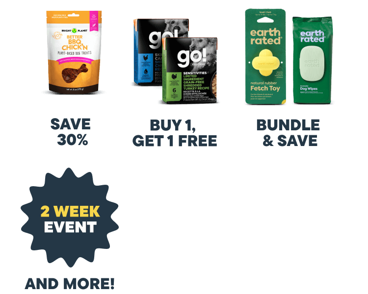 Black friday deals for dogs, save 30%, buy1 get 1 free, bundle and save, and more