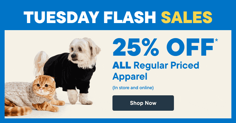 Tuesday Flash Sale - Today Only! 25% off ALL Regular Priced Apparel - Shop Now