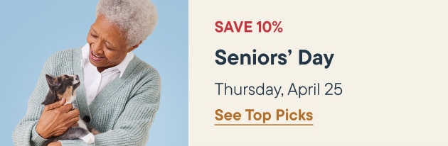 Save 10% on Seniors' Day Thursday April 25 - Learn More